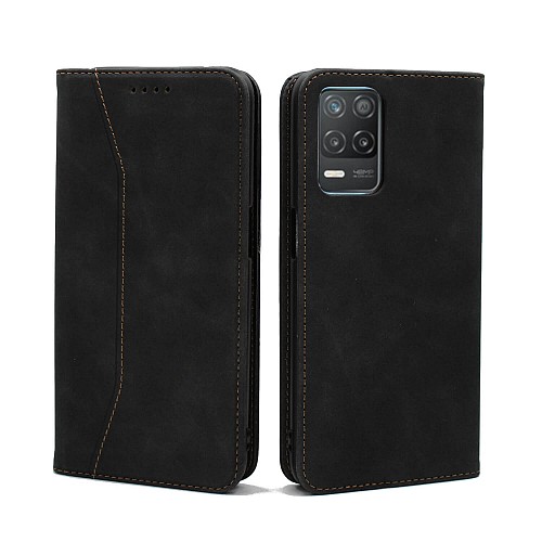 Bodycell Book Case Pu Leather Realme 8 5G Black