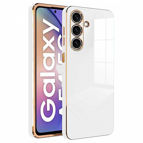 Bodycell Gold Plated Silicon Samsung A54 5G White