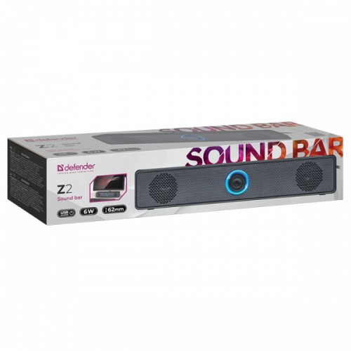 DEFENDER SOUNDBAR Z2 SPEAKER 2.0 6W black