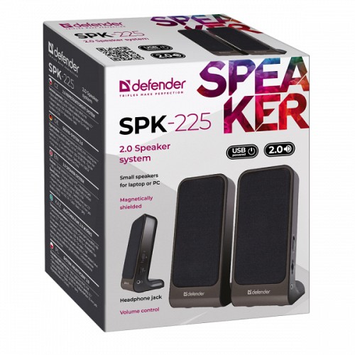 DEFENDER SPK-225 SPEAKERS 2.0 4W black