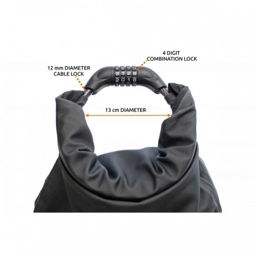 OVERADE LOXI SECURE & ANTI-THEFTBAG black 9L