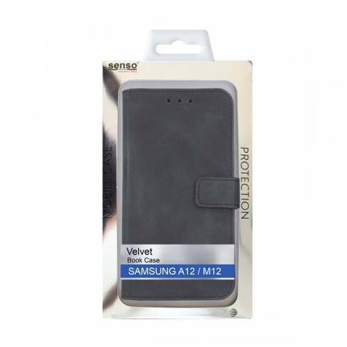 SENSO VELVET BOOK SAMSUNG A12 / M12 black