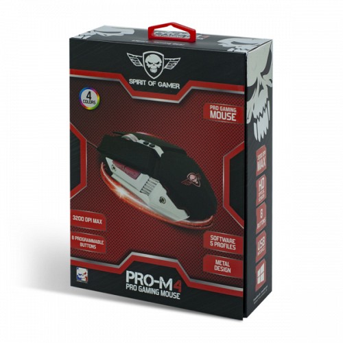 SOG ELITE M4 USB GAMING MOUSE DPI 3200 MAX