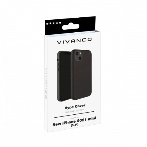 VIVANCO HYPE COVER IPHONE 13 MINI black backcover