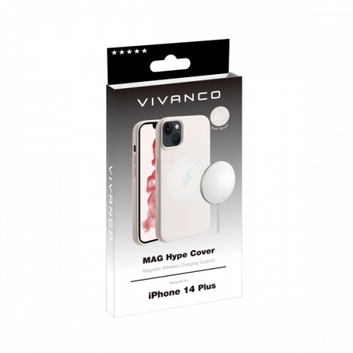 VIVANCO MAG HYPE COVER IPHONE 14 PLUS white backcover