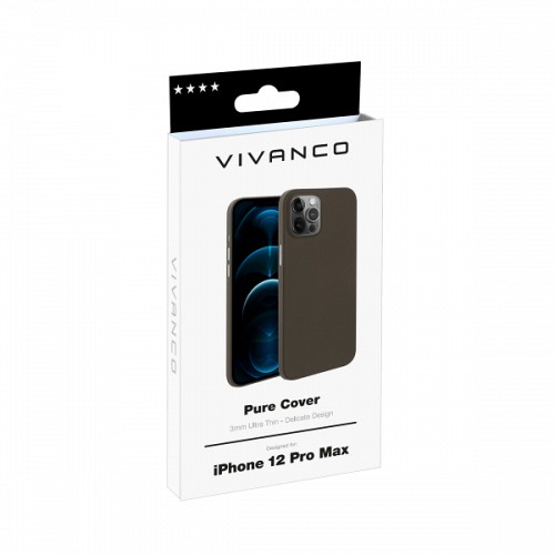 VIVANCO PURE COVER IPHONE 12 PRO MAX black backcover