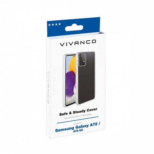 VIVANCO SAFE & STEADY CASE SAMSUNG A72 transparent backcover