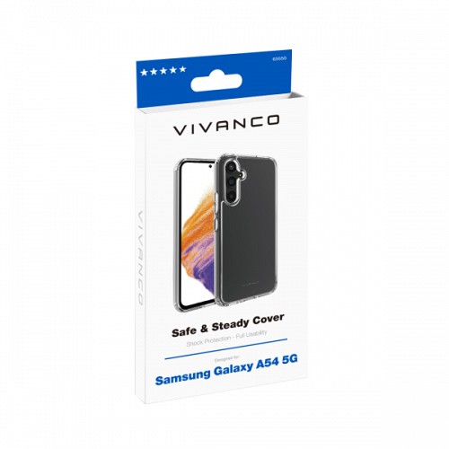 VIVANCO SAFE & STEADY CASE SAMSUNG A54 5G transparent backcover