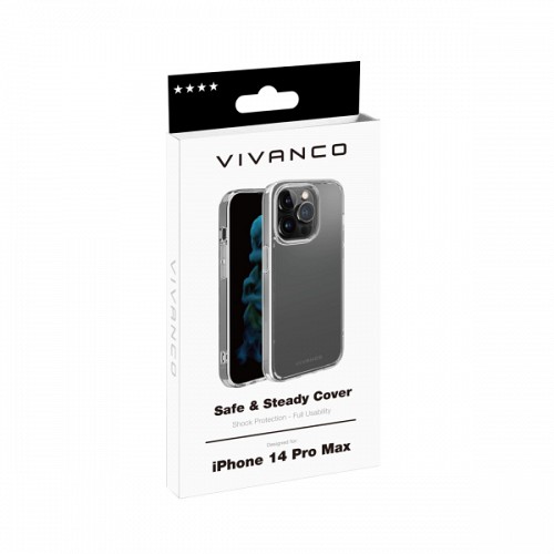 VIVANCO SAFE & STEADY CASE IPHONE 14 PRO MAX  transparent backcover