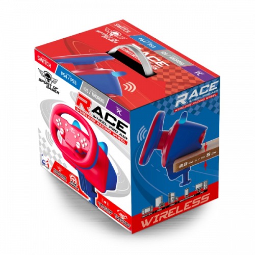 SOG GAMING RACE WHEEL AIR DARK SWITCH PC PS3 PS4 red