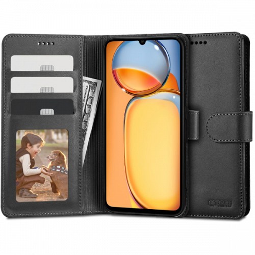 TECH-PROTECT WALLET BOOK CASE XIAOMI REDMI NOTE 14 PRO 5G black