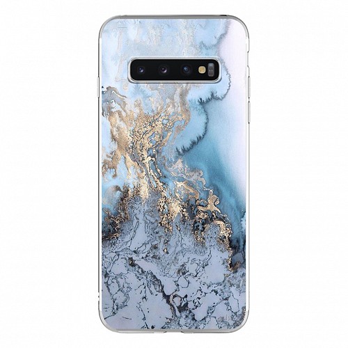 Silicon Marble Case Samsung S10 SM1 Blue