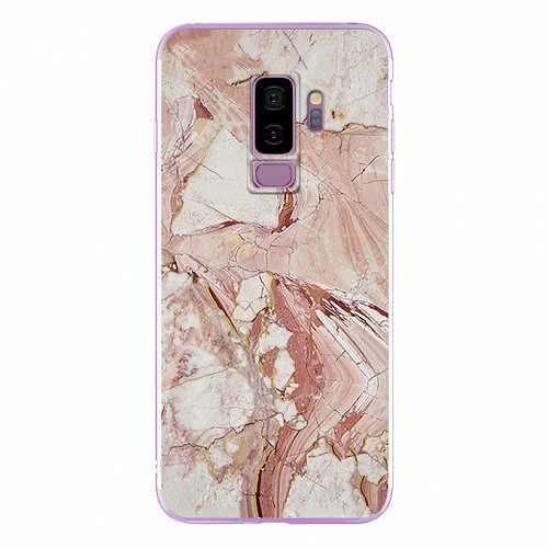 Silicon Marble Case Samsung S9 Plus SM6 White/Brown