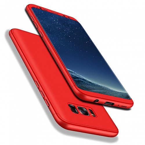 360 Full Cover & Temp.Film Samsung S8 Red