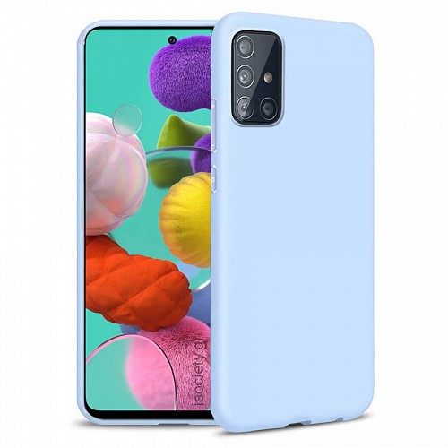 My Colors Liquid Silicon For Samsung A71 Light Blue
