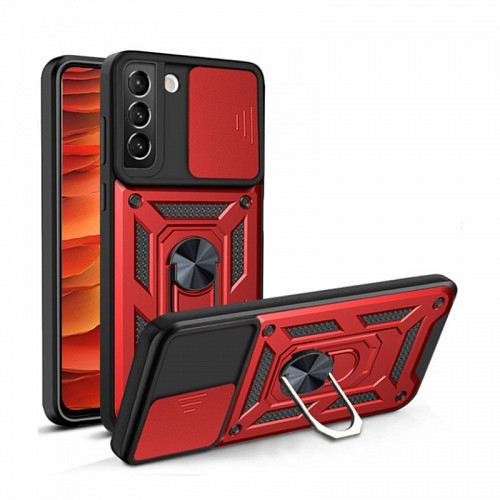 Bodycell Armor Slide Cover Case Samsung S21  Red