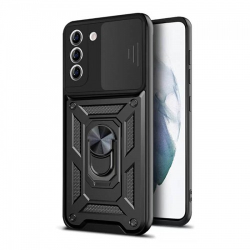 Bodycell Armor Slide Cover Case Samsung S21 FE Black