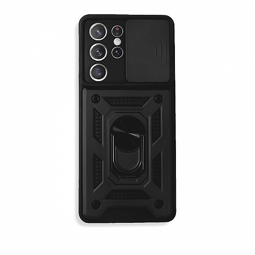 Bodycell Armor Slide Cover Case Samsung S22 Ultra Black