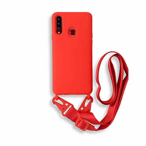 Bodycell Silicon Case   Samsung A20s Red