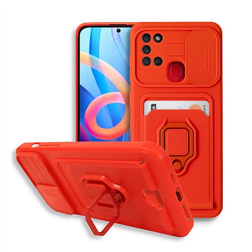 Bodycell Multifunction Case   Samsung A21s Red