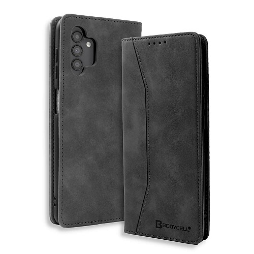 Bodycell Book Case Pu Leather Samsung A13 5G Black