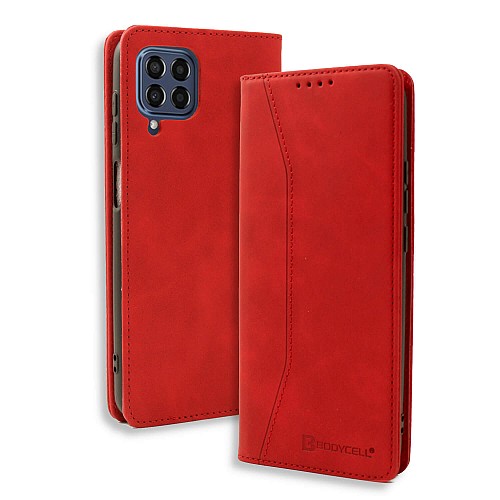 Bodycell Book Case Pu Leather Samsung M33 5G Red