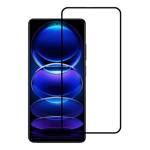 XIAOMI Redmi Note 12 Pro / Redmi Note 12 Pro+ / Poco X5 Pro - TEMPERED GLASS 9H Hardness 0,3mm 5D ΜΑΥΡΟ FULL GLUE