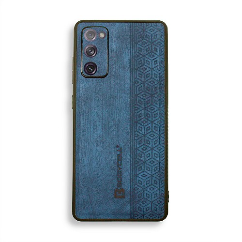 Bodycell Pattern Leather Backcover Samsung S20 FE  Blue