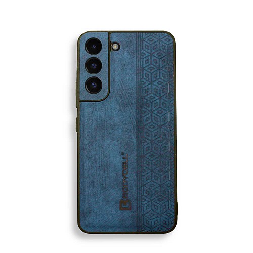 Bodycell Pattern Leather Backcover Samsung S21 FE  Blue
