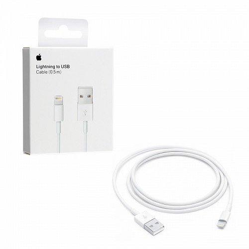 Apple USB-A to Lightning Cable Λευκό 0.5m (ME291ZM/A)