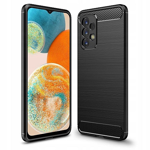 SAMSUNG A236B Galaxy A23 5G - ΘΗΚΗ ΣΙΛΙΚΟΝΗΣ CARBON ΜΑΥΡΗ