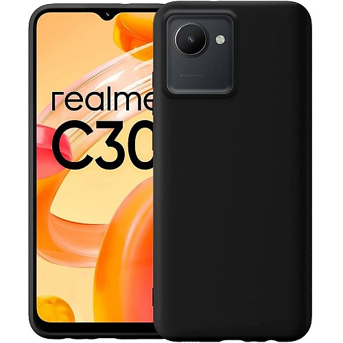 REALME C30 - ΘΗΚΗ ΣΙΛΙΚΟΝΗΣ MAT ΜΑΥΡΗ