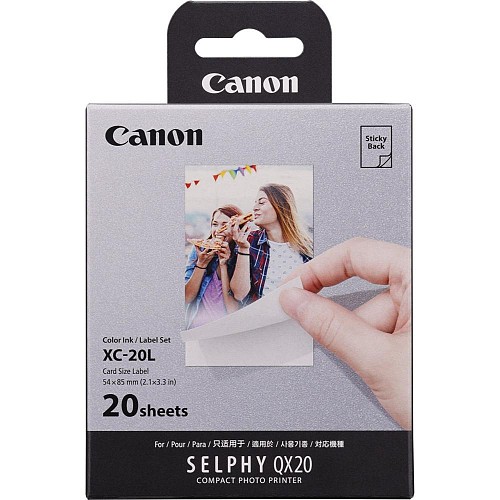 Canon XC-20L Color Ink & Sticker Set 20prints 54x85 mm (6755C002AA) (CANXC20L)