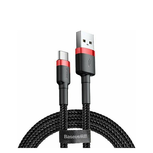 Baseus Cafule Braided USB 2.0 Cable USB-C male - USB-A male  2m (CATKLF-C91) (BASCATKLF-C91)