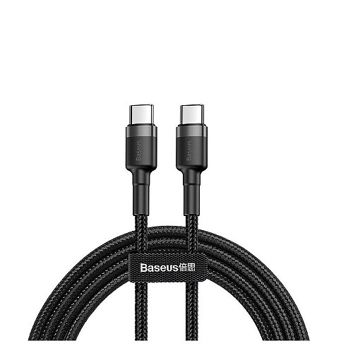 Baseus Cafule Braided USB 2.0 Cable USB-C male - USB-C male  1m (CATKLF-GG1) (BASCATKLFGG1)