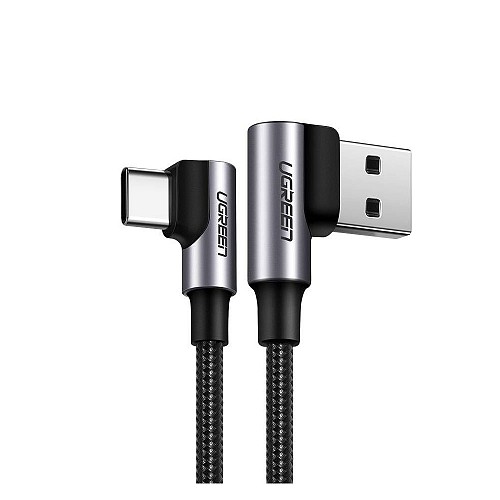 Ugreen Angle (90) / Braided USB 2.0 Cable USB-C male - USB-A male  0.5m (20855) (UGR20855)