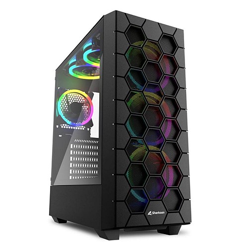 Sharkoon HEX Gaming Midi Tower       RGB   (RGBHEX) (SHRRGBHEX)