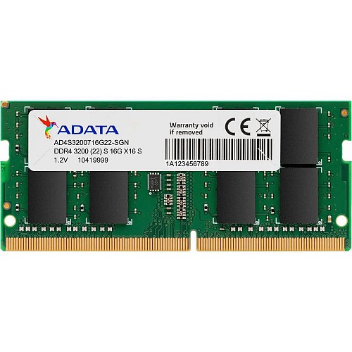 Adata Premier DDR4 3200 Sodim 8GB Cl22 St (AD4S32008G22-SGN) (ADAAD4S32008G22-SGN)