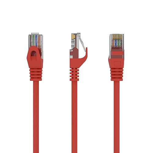 Gembird U/UTP Cat.6   Ethernet 0.25m  (PP6U-0.25M/R) (GEMPP6U-0.25M-R)