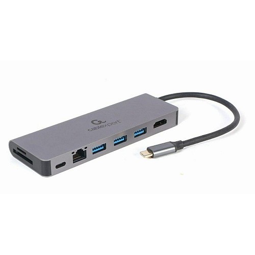 Gembird USB-C Docking Station  HDMI 4K PD Ethernet  (A-CM-COMBO5-05) (GEMA-CM-COMBO5-05)