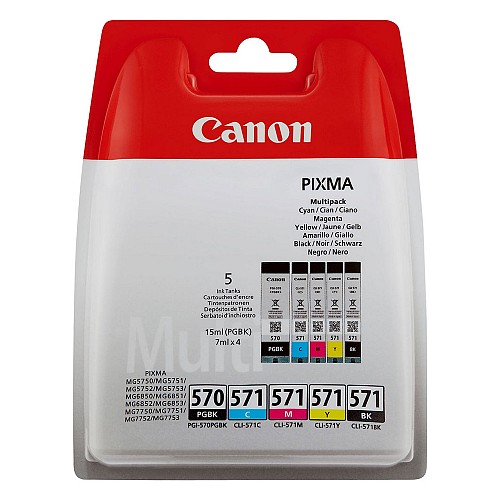 Canon  Inkjet PGI-570/CLI-571 (0372C004) (CANPGI-570MPK)