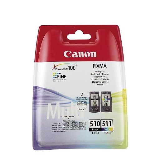 Canon  Inkjet PG-510/CL-511 Multipack (2970B010) (CANPG-510MPK)