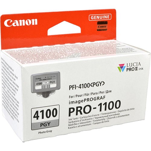 Canon  Inkjet PFI4100PGY Photo Grey (6784C001) (CANPFI-4100PGY)