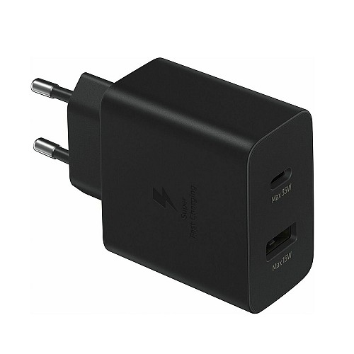 Samsung AC Adapter     USB-A   USB-C 35W Black (EP-TA220NBEGEU) (SAMEP-TA220NBEGEU)