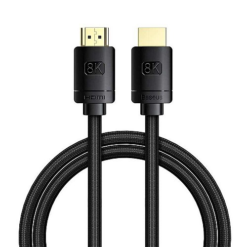 Baseus High Definition Series HDMI 2.1 cable, 8K 60Hz, 3D, HDR, 48Gbps, 1m Black (CAKGQ-J01) (BASCAKGQ-J01)