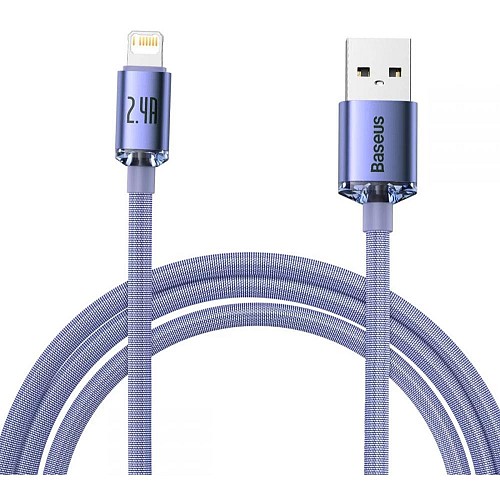 Baseus Crystal Shine Braided USB to Lightning Cable  2m  (CAJY000105) (BASCAJY000105)