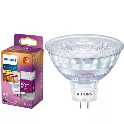 Philips GU5.3 LED Spot Warm White 50W MR16 (9290020589) (PHI9290020589)