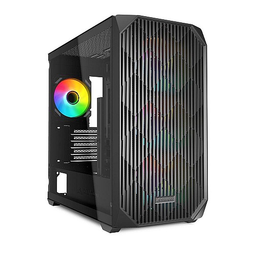 Sharkoon MK3 RGB  (schwarz, Tempered Glass)