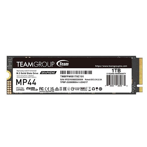 TeamGroup Δίσκος SSD 1TB MP44 PCIe M.2  PCIe 4.0 x4 NVME (TM8FPW001T0C101) (TEGTM8FPW001T0C101)