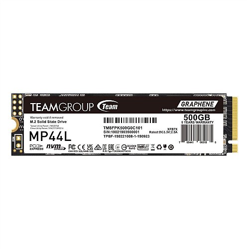 TeamGroup Δίσκος SSD 500GB MP44L PCIe M.2  PCIe 4.0 x4 NVME (TM8FPK500G0C101) (TEGTM8FPK500G0C101)